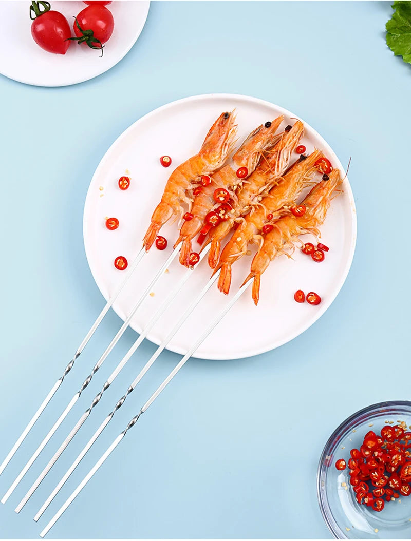 50Pcs Stainless Steel Barbecue Skewer
