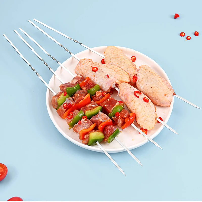 50Pcs Stainless Steel Barbecue Skewer