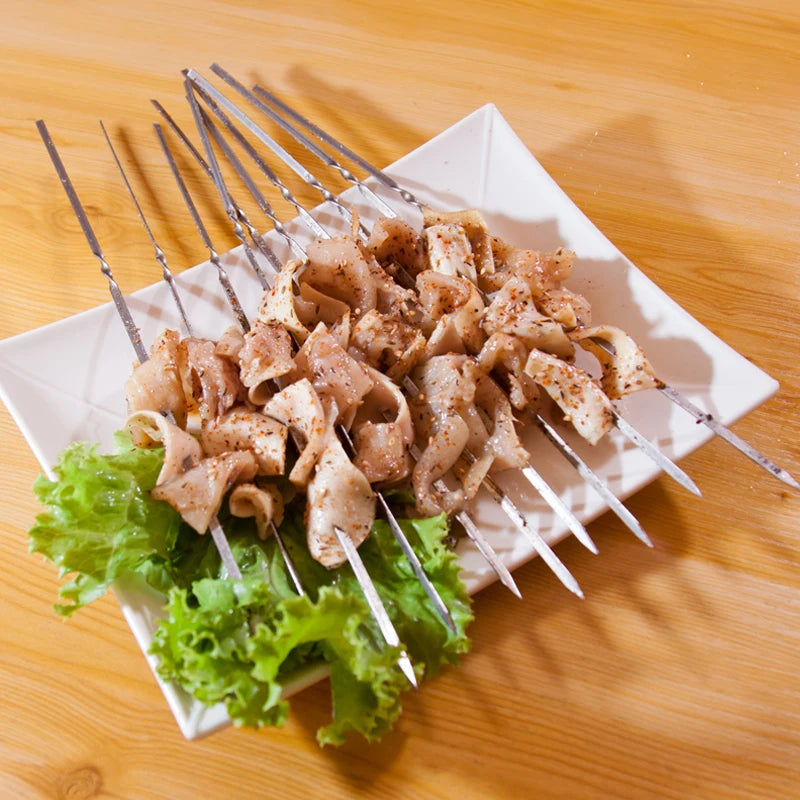 50Pcs Stainless Steel Barbecue Skewer