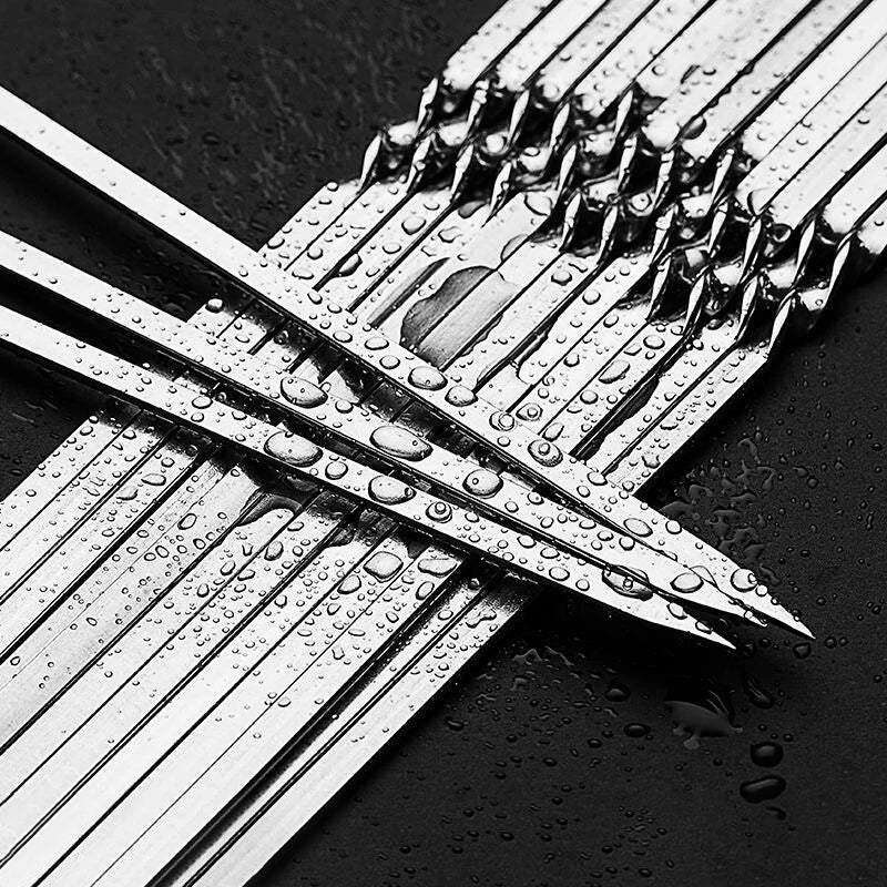 50Pcs Stainless Steel Barbecue Skewer