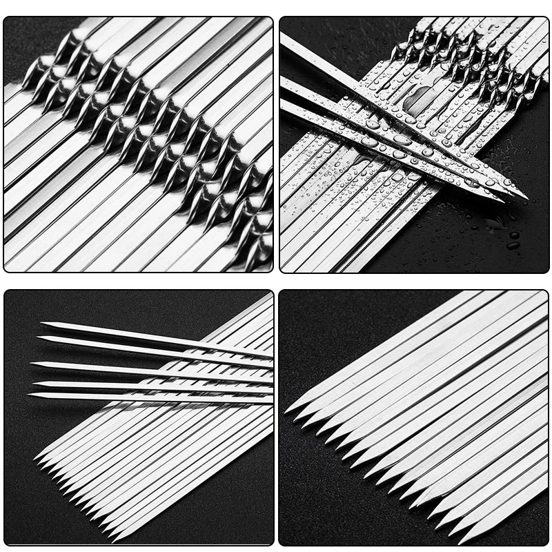 50Pcs Stainless Steel Barbecue Skewer
