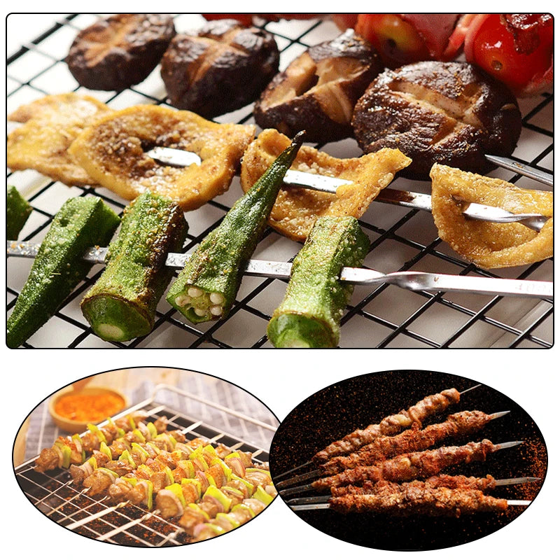 50Pcs Stainless Steel Barbecue Skewer