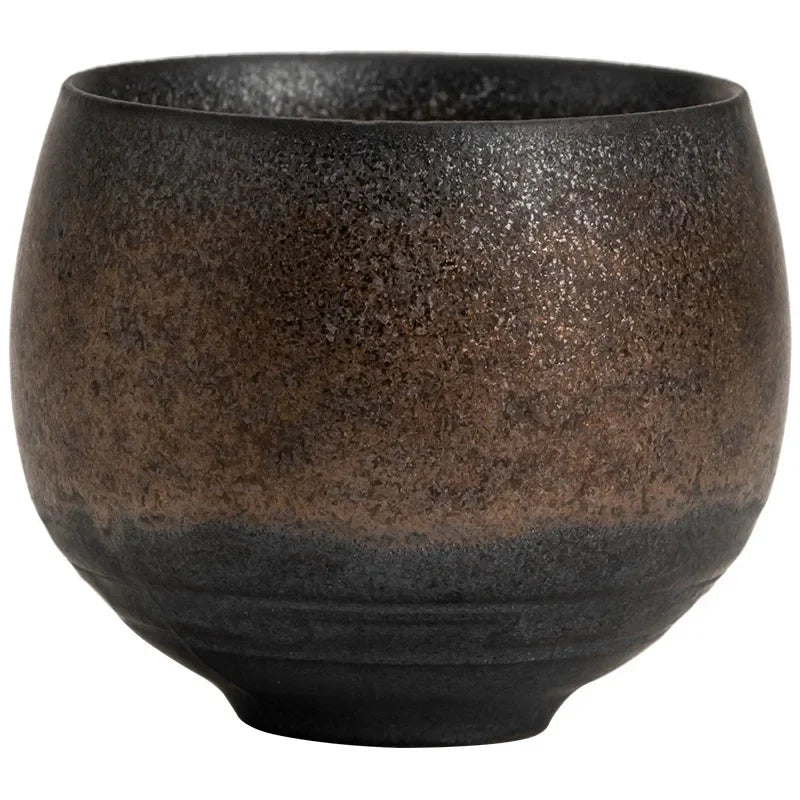 Japanese Handmade Rough Pottery Tea Cup