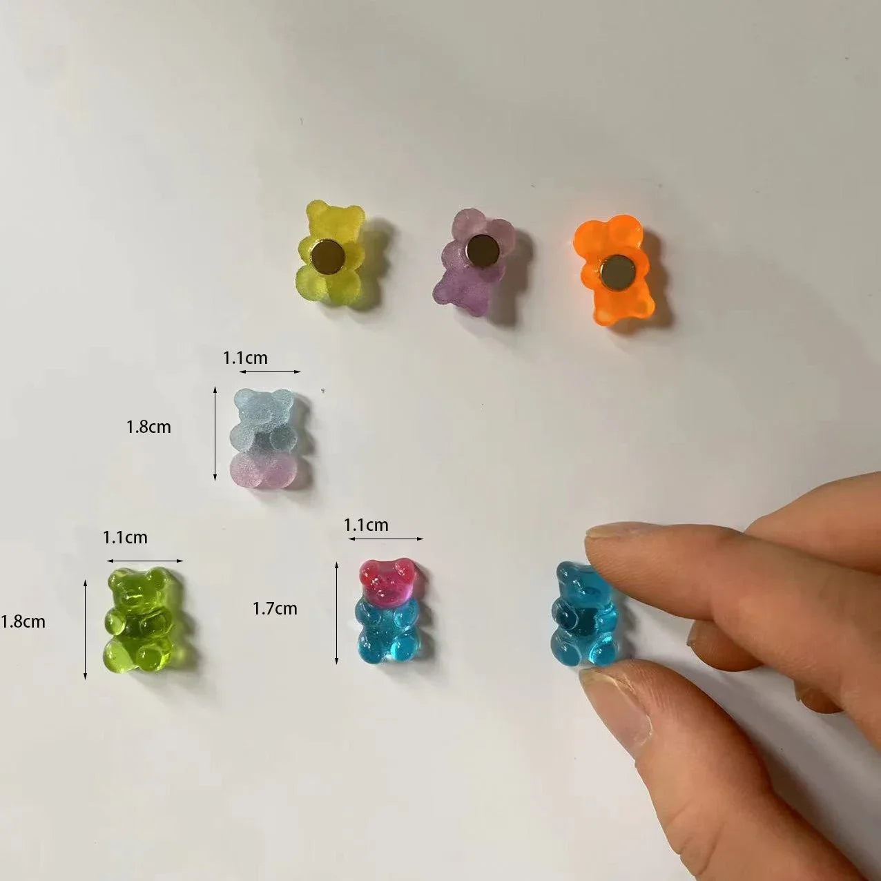 10Pcs Bear Refrigerator Magnets
