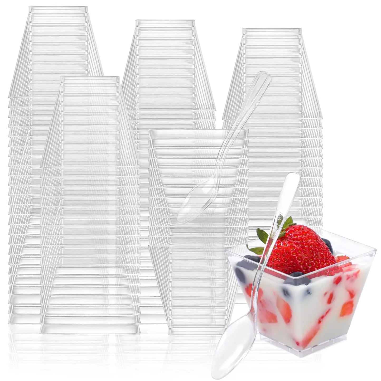 100Pack 2OZ Mini Dessert Cups