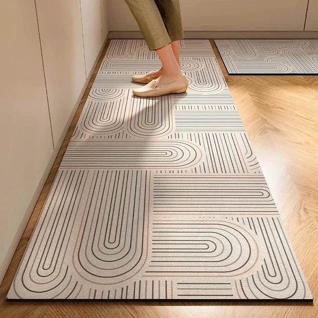 New 1 pc Japanese style soft kitchen diatomite mud floor mat