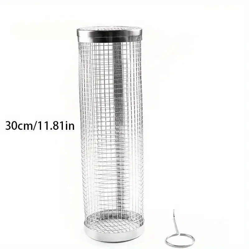 1pc Stainless Steel BBQ Cage Grill