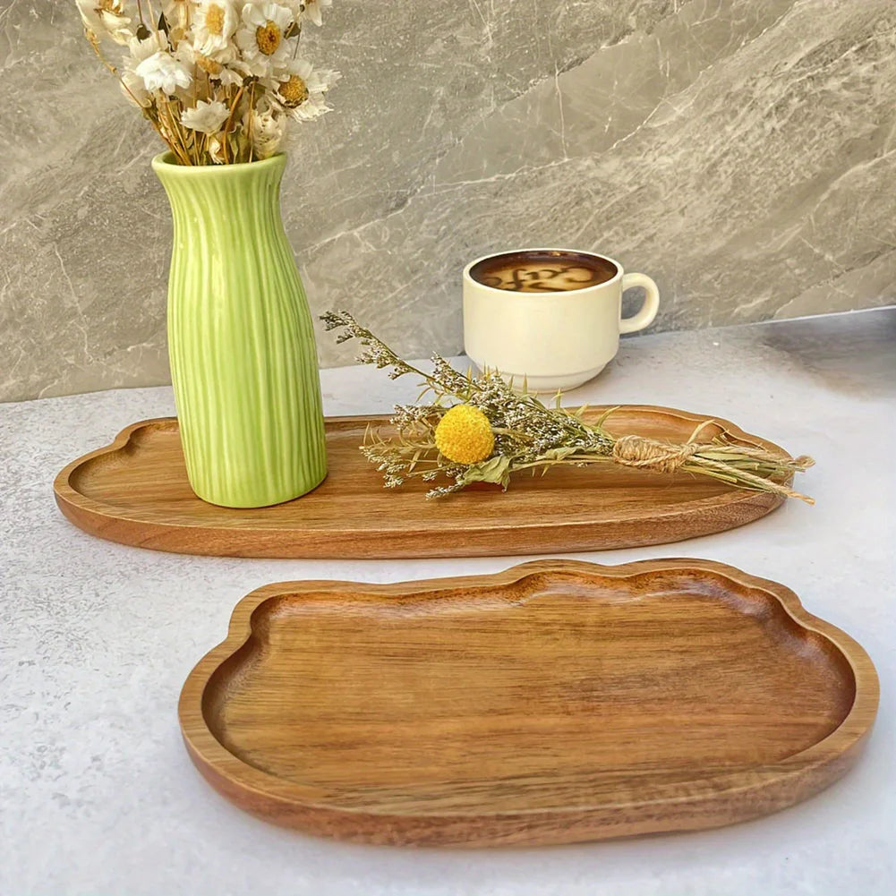 Japanese Style Wooden Tea Coffee Tray