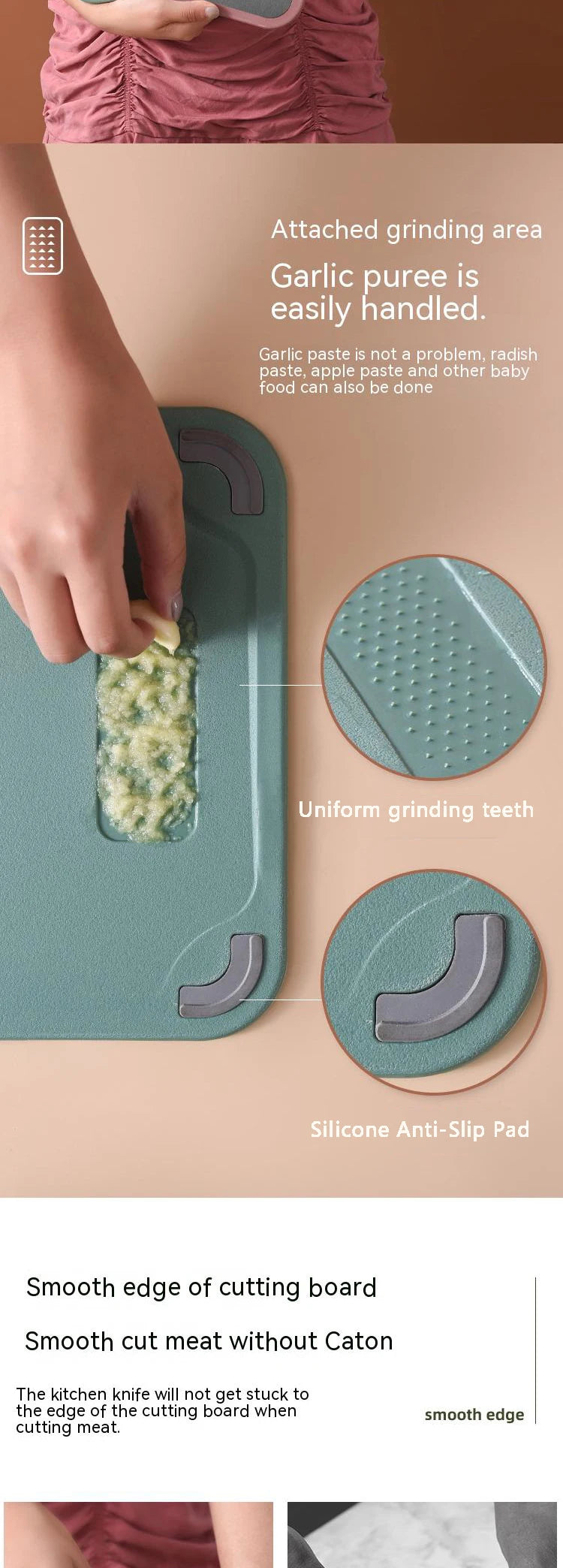 1pc Cutting Board Two with Sides