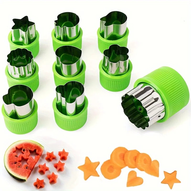 9PCS/Stainless steel Cookie and Vegetable Cutting Set