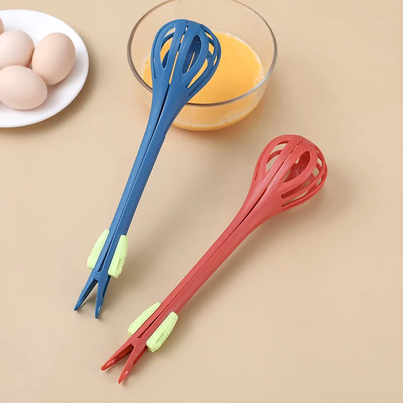Multifunctional Egg Beater Whisk Milk Pasta Tongs Food Clips Mixer Manual Stirrer Kitchen Cream Bake Tool Kitchen Accessories