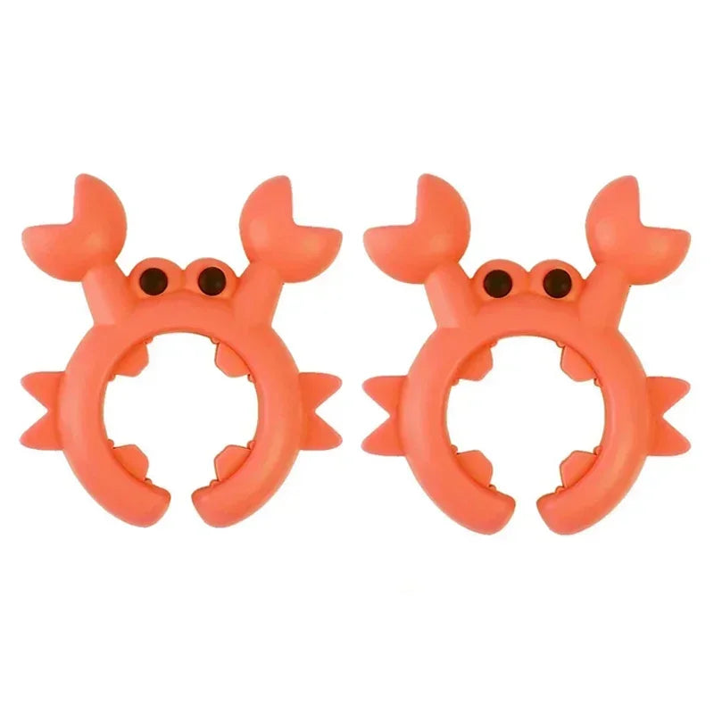 4/1PCS Silicone Spatula Rack Small Crab Anti Scalding Overflow Pot Clip Spoon Holder Clip Universal Shovel Rack Kitchen Gadget