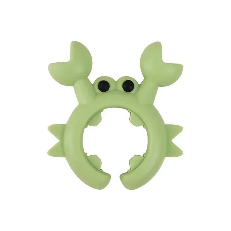 4/1PCS Silicone Spatula Rack Small Crab Anti Scalding Overflow Pot Clip Spoon Holder Clip Universal Shovel Rack Kitchen Gadget