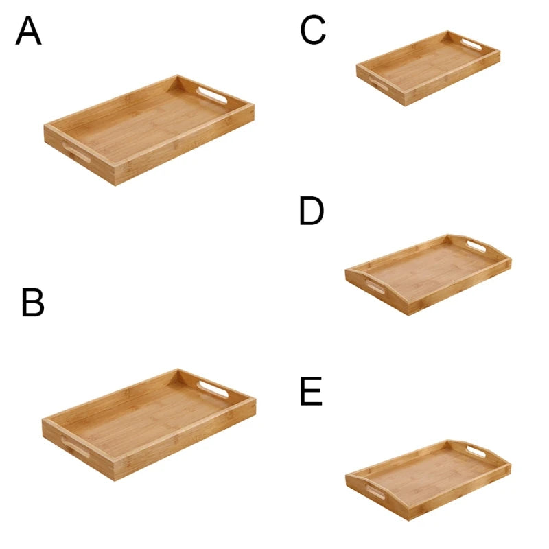 Wide Bamboo Organizer Tray