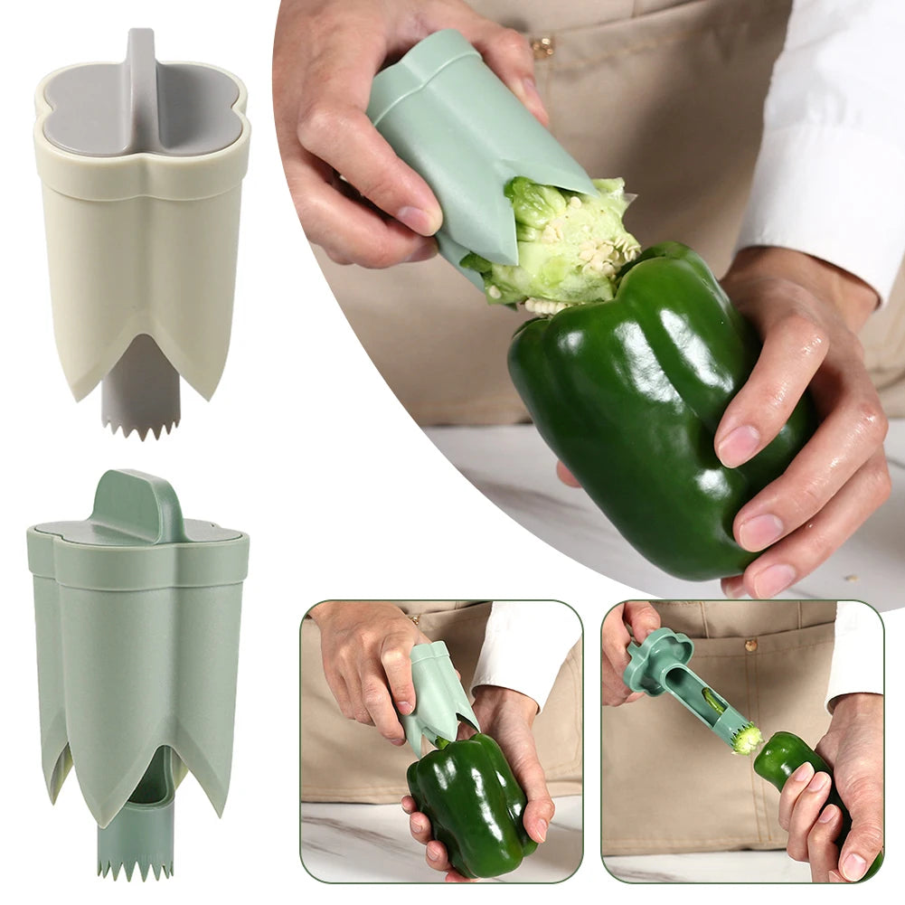 2-in-1 Fruit Pepper Corer