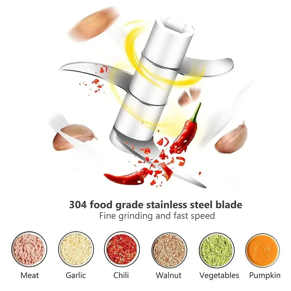 Mini Wireless Electric Garlic Crusher
