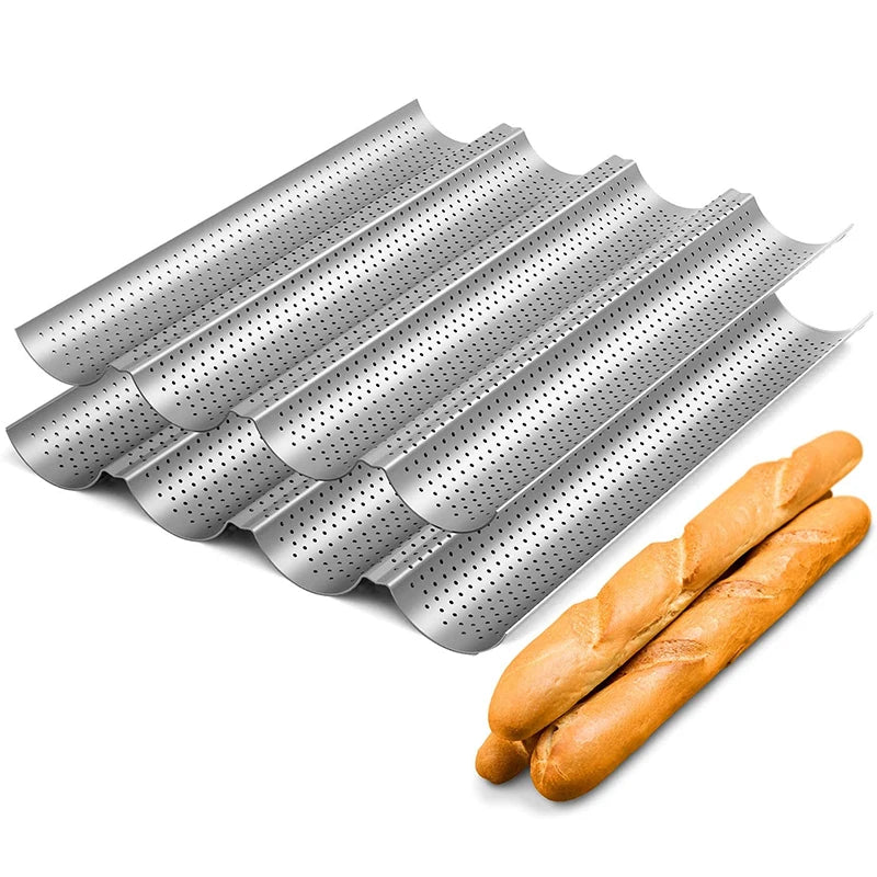 Nonstick Perforated French Bread Baking Pan