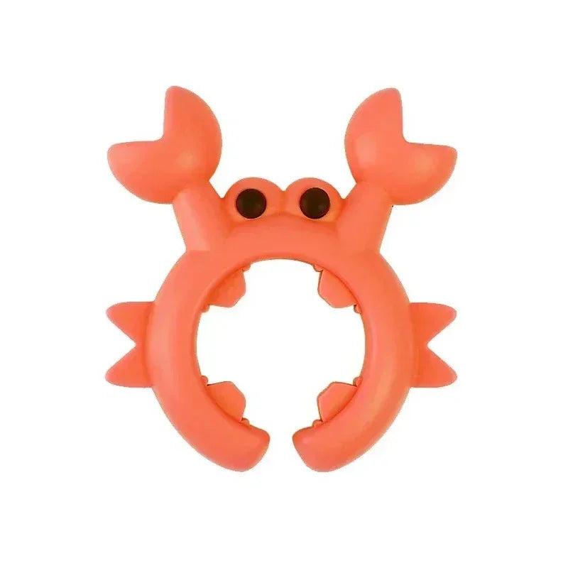 4/1PCS Silicone Spatula Rack Small Crab Anti Scalding Overflow Pot Clip Spoon Holder Clip Universal Shovel Rack Kitchen Gadget