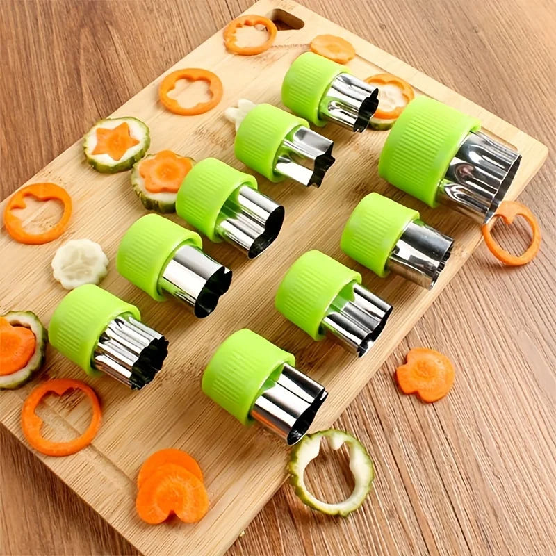 9PCS/Stainless steel Cookie and Vegetable Cutting Set