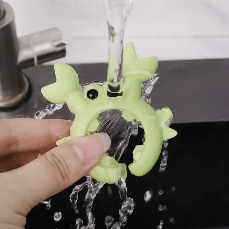 4/1PCS Silicone Spatula Rack Small Crab Anti Scalding Overflow Pot Clip Spoon Holder Clip Universal Shovel Rack Kitchen Gadget
