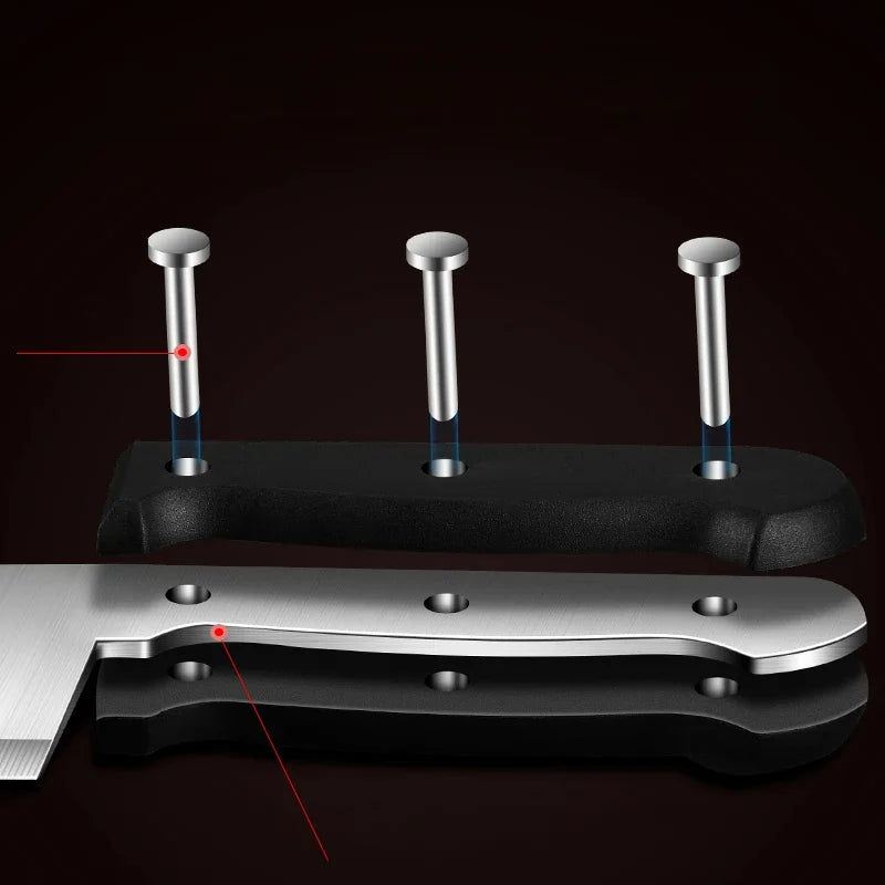 Kitchen Chopping Bone Knife Stainless Steel Sharp Meat Cleaver Household Kitchen Knife Cutting Vegetables and Mincing Meat