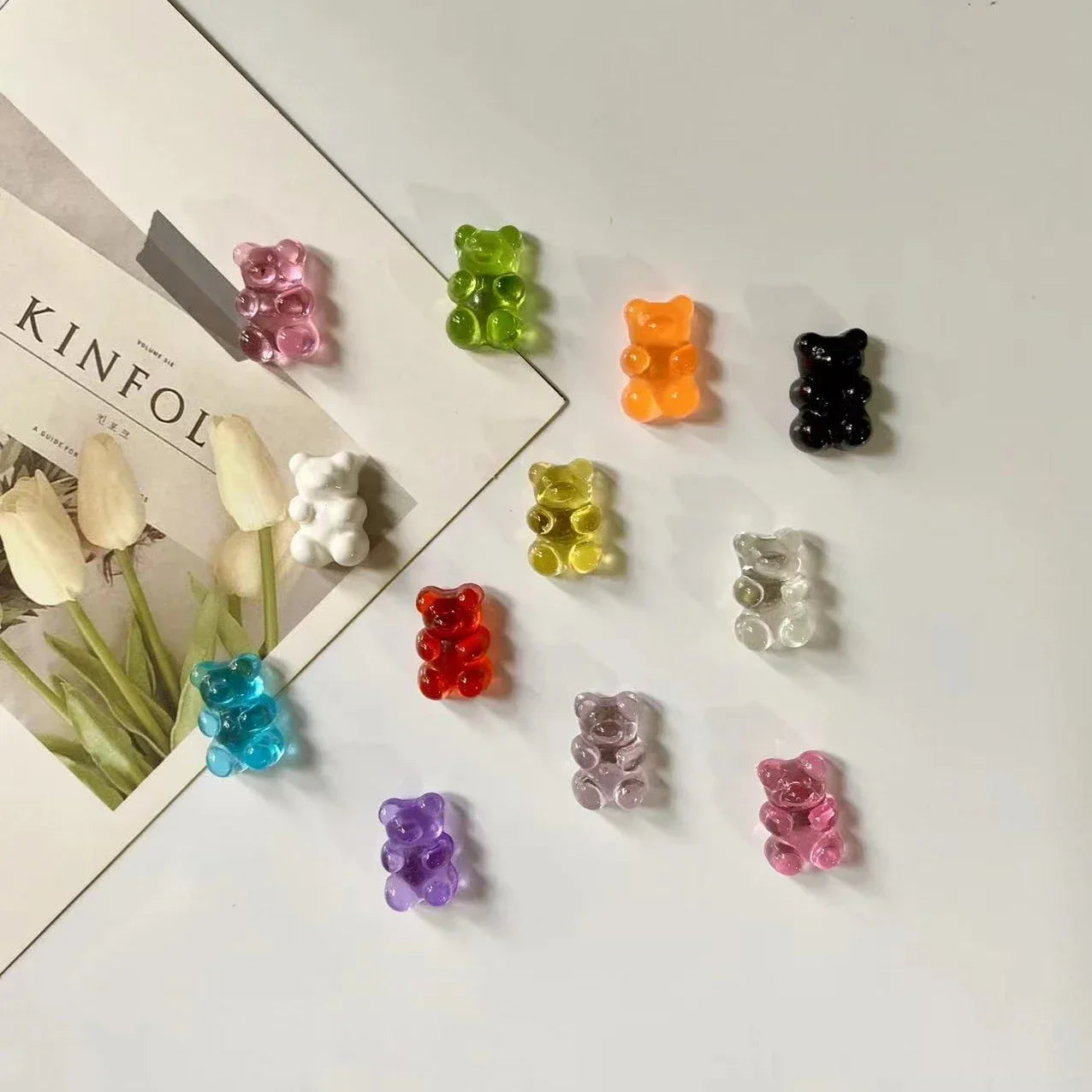 10Pcs Bear Refrigerator Magnets
