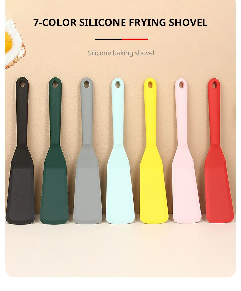 7 Color Silicone Frying Spatulas