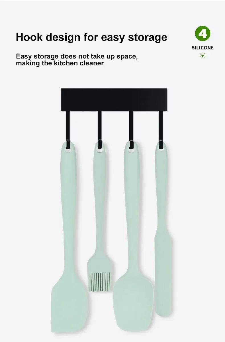 6 Pieces Silicone Spatula Set