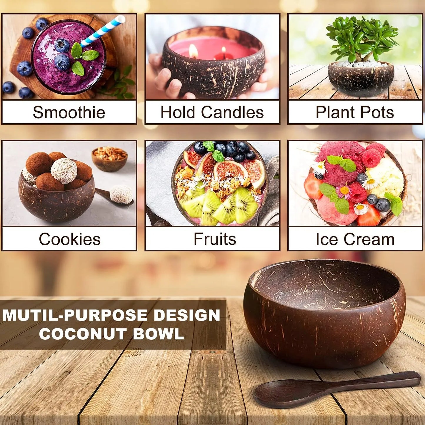Gorgeous Coconut Serving Bowls