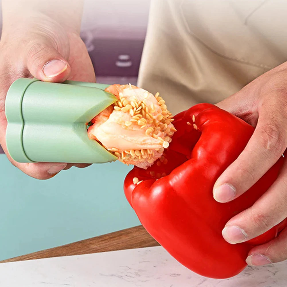 2-in-1 Fruit Pepper Corer