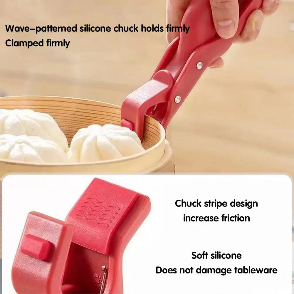 Anti-scald Clip Silicone Kitchen Anti Scald Plate Bowl Dish Pot Holder Anti-hot Clip Lifter Kitchen Accessories Gadget 2024