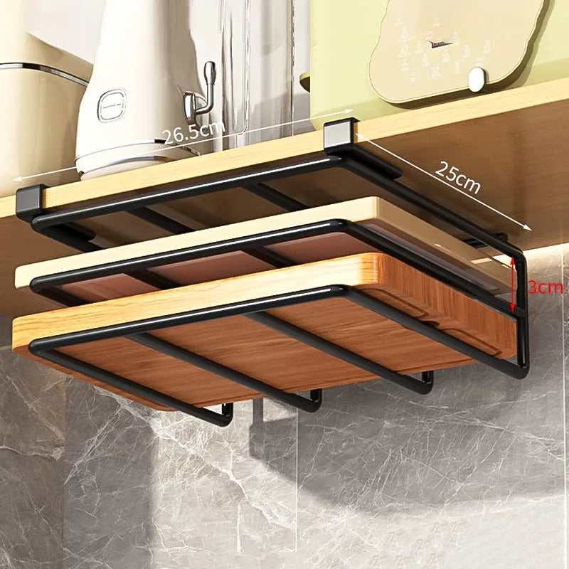 Kitchen Hanging Organizer Rack with Hooks