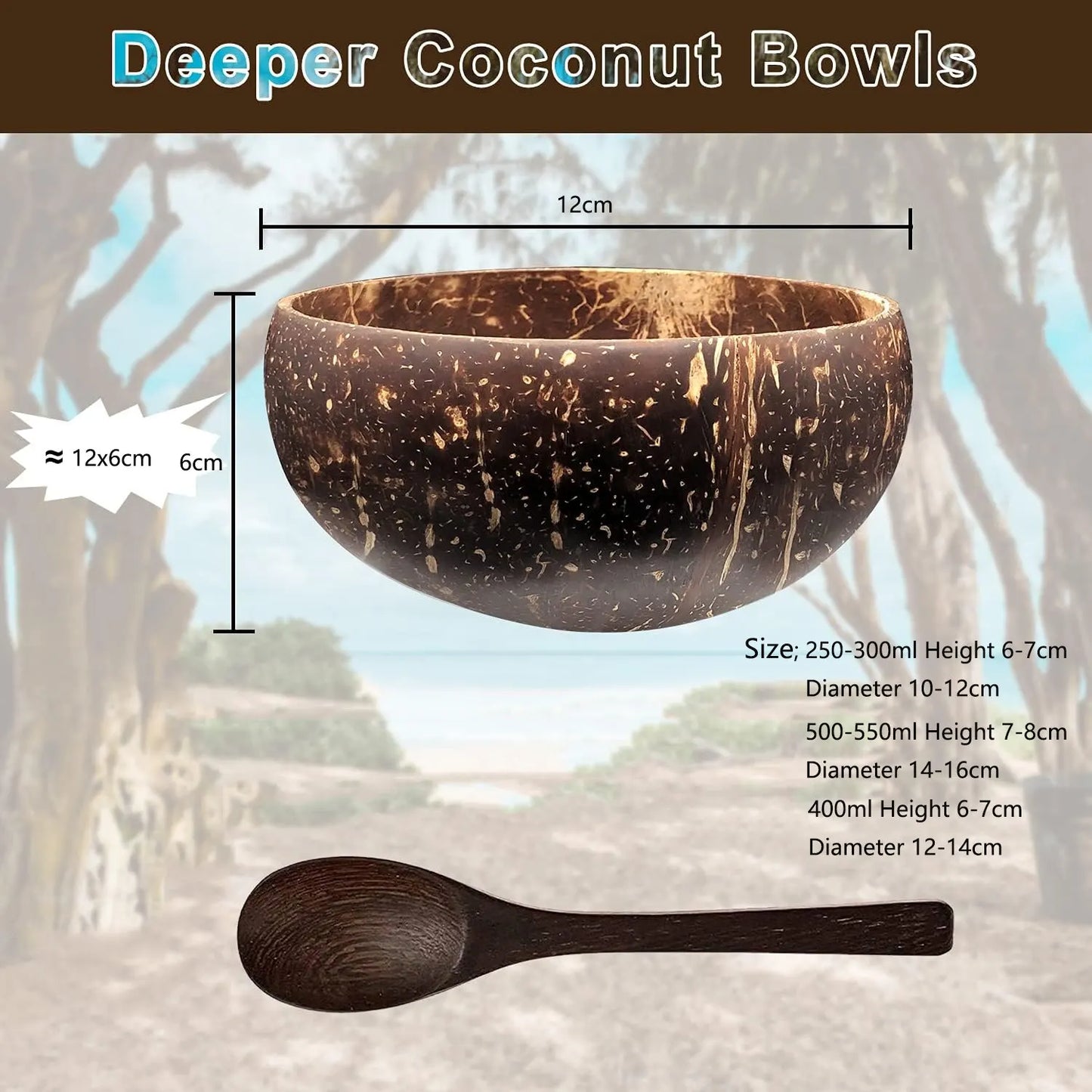 Gorgeous Coconut Serving Bowls