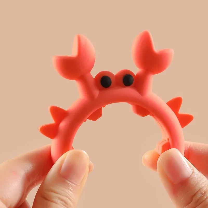 4/1PCS Silicone Spatula Rack Small Crab Anti Scalding Overflow Pot Clip Spoon Holder Clip Universal Shovel Rack Kitchen Gadget