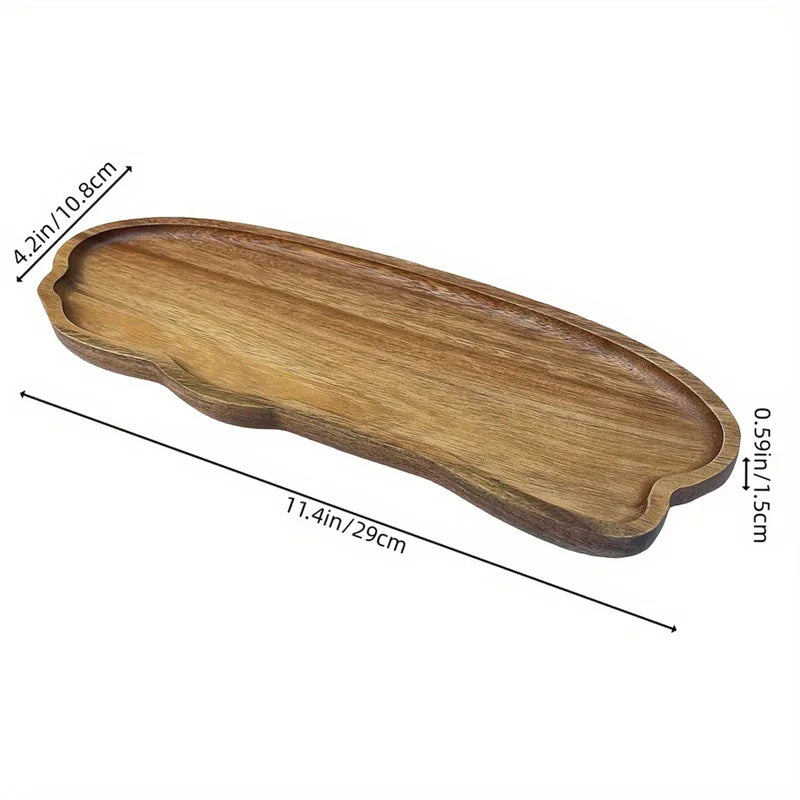 Japanese Style Wooden Tea Coffee Tray
