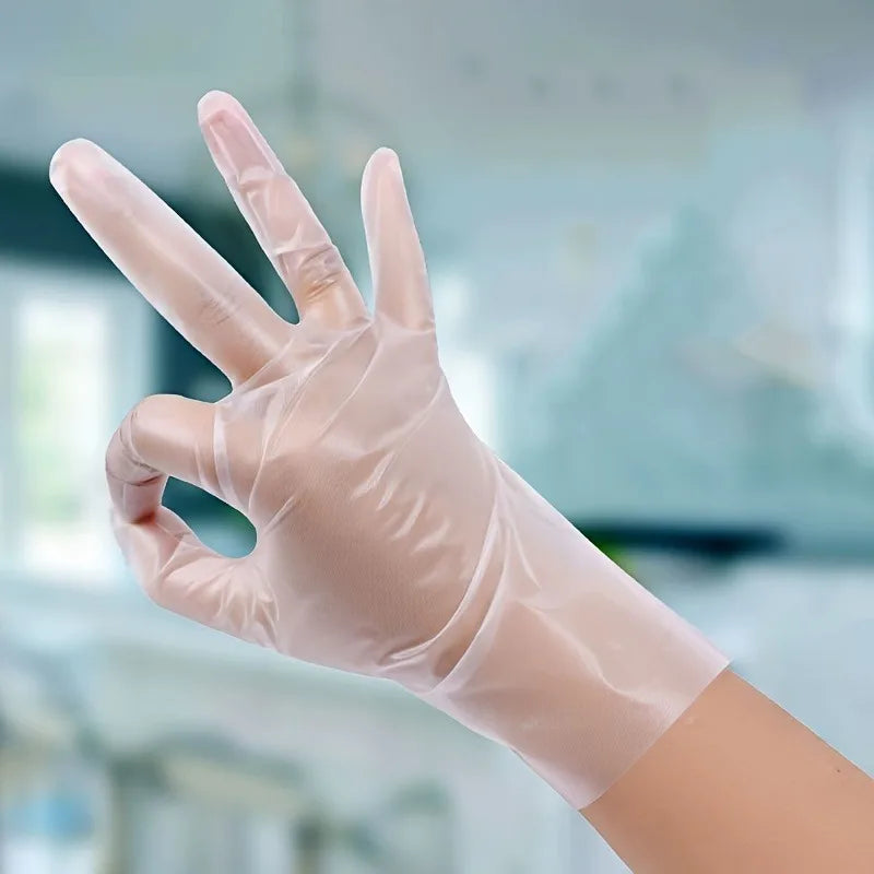 100 Disposable TPE Gloves, Powder Free and Latex Free