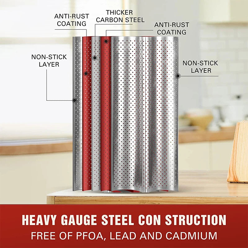 Nonstick Perforated French Bread Baking Pan