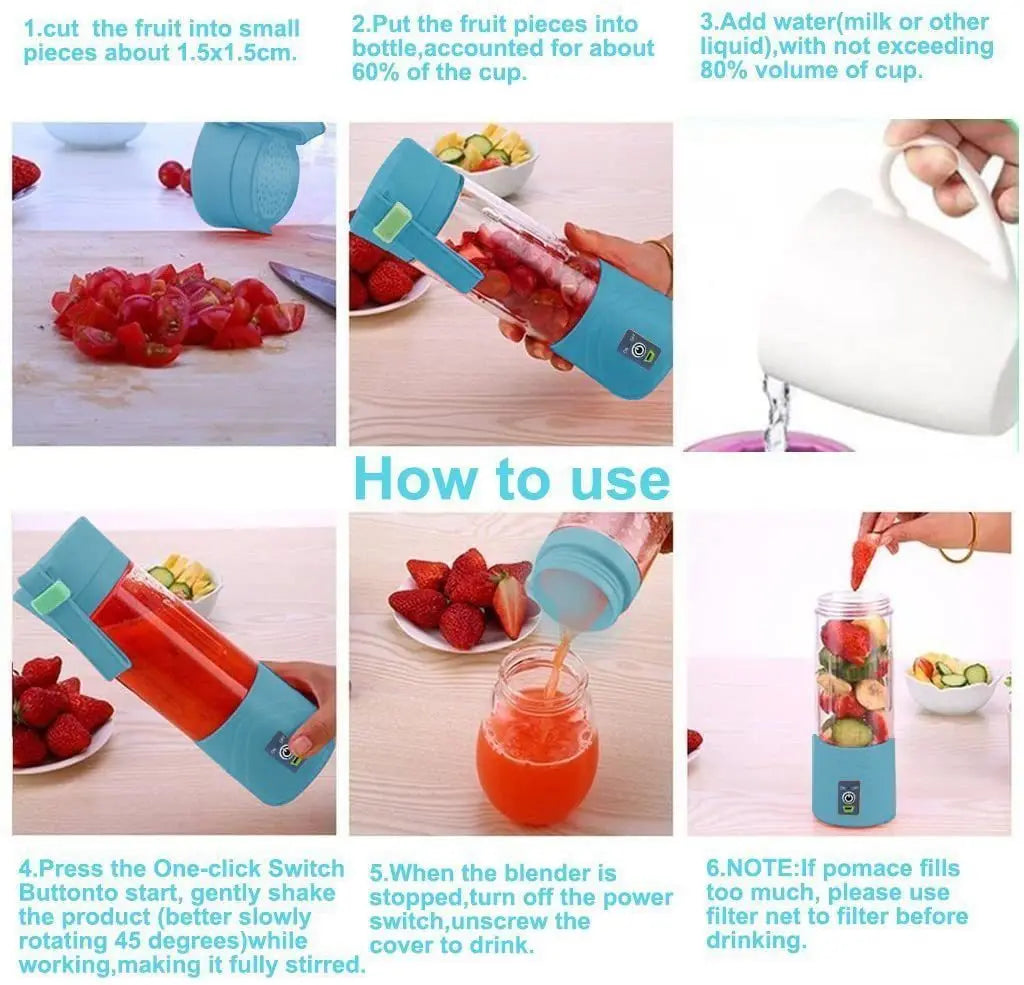 Portable Mini Electric Juicer USB Charging