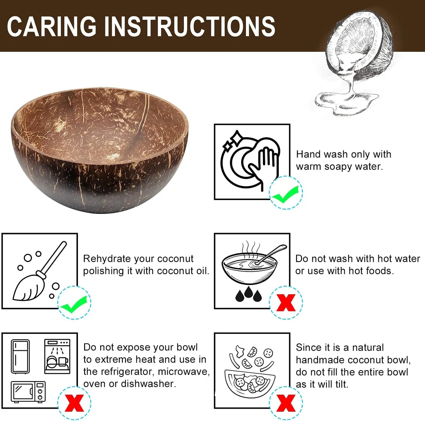 Gorgeous Coconut Serving Bowls