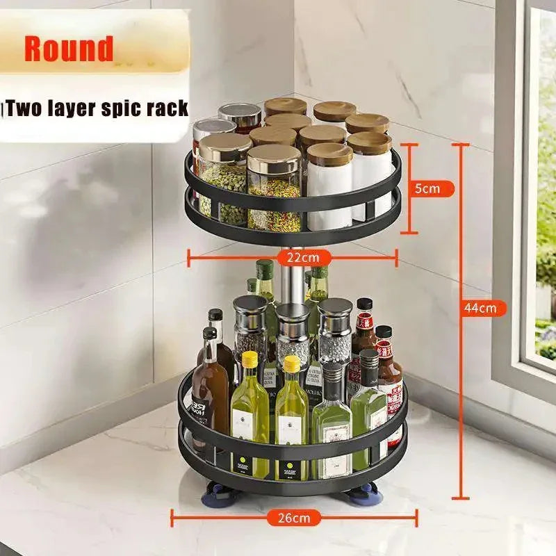 360 Rotation Spice Rack