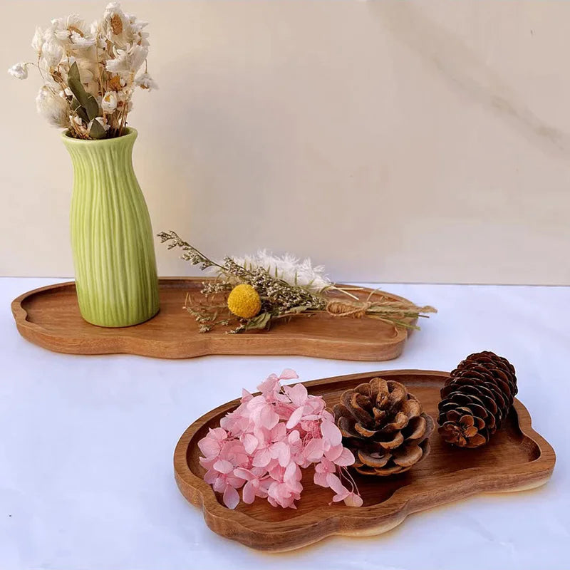 Japanese Style Wooden Tea Coffee Tray