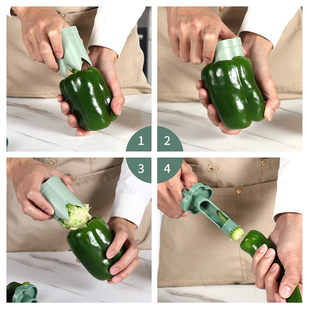 2-in-1 Fruit Pepper Corer
