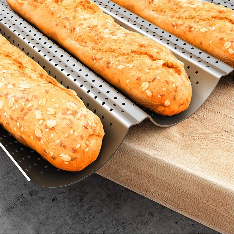 Nonstick Perforated French Bread Baking Pan