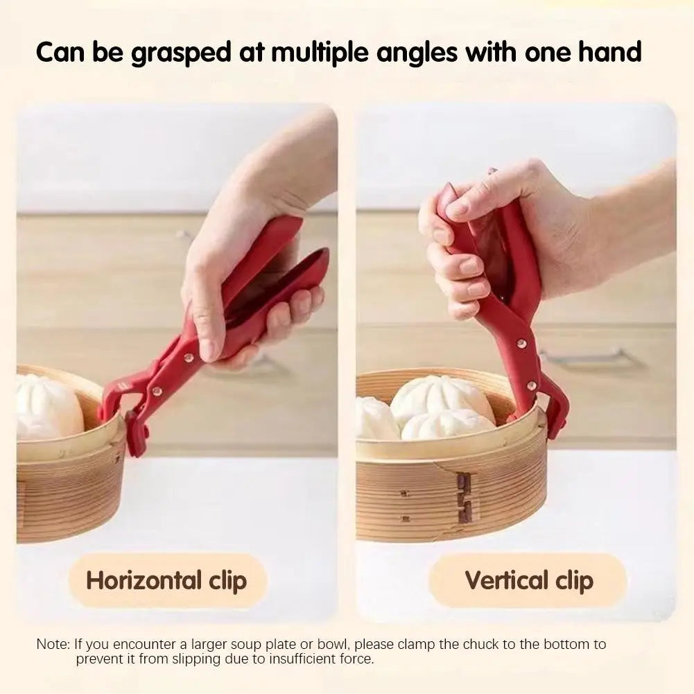 Anti-scald Clip Silicone Kitchen Anti Scald Plate Bowl Dish Pot Holder Anti-hot Clip Lifter Kitchen Accessories Gadget 2024