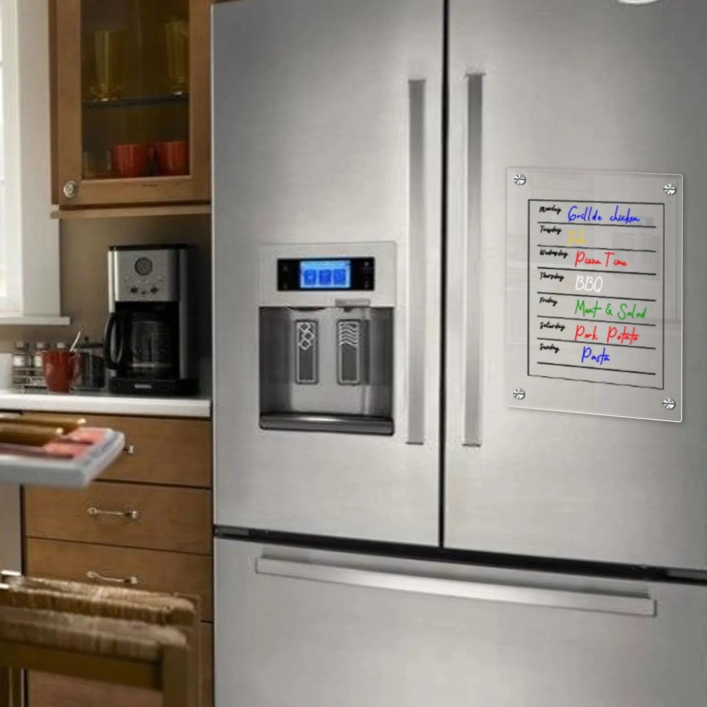 Magnetic Transparent Acrylic Message board