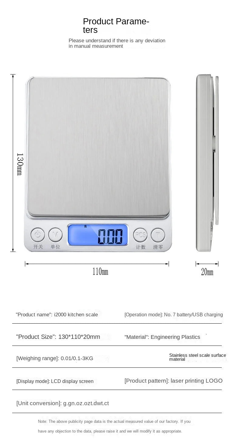 Digital Mini Kitchen Scale