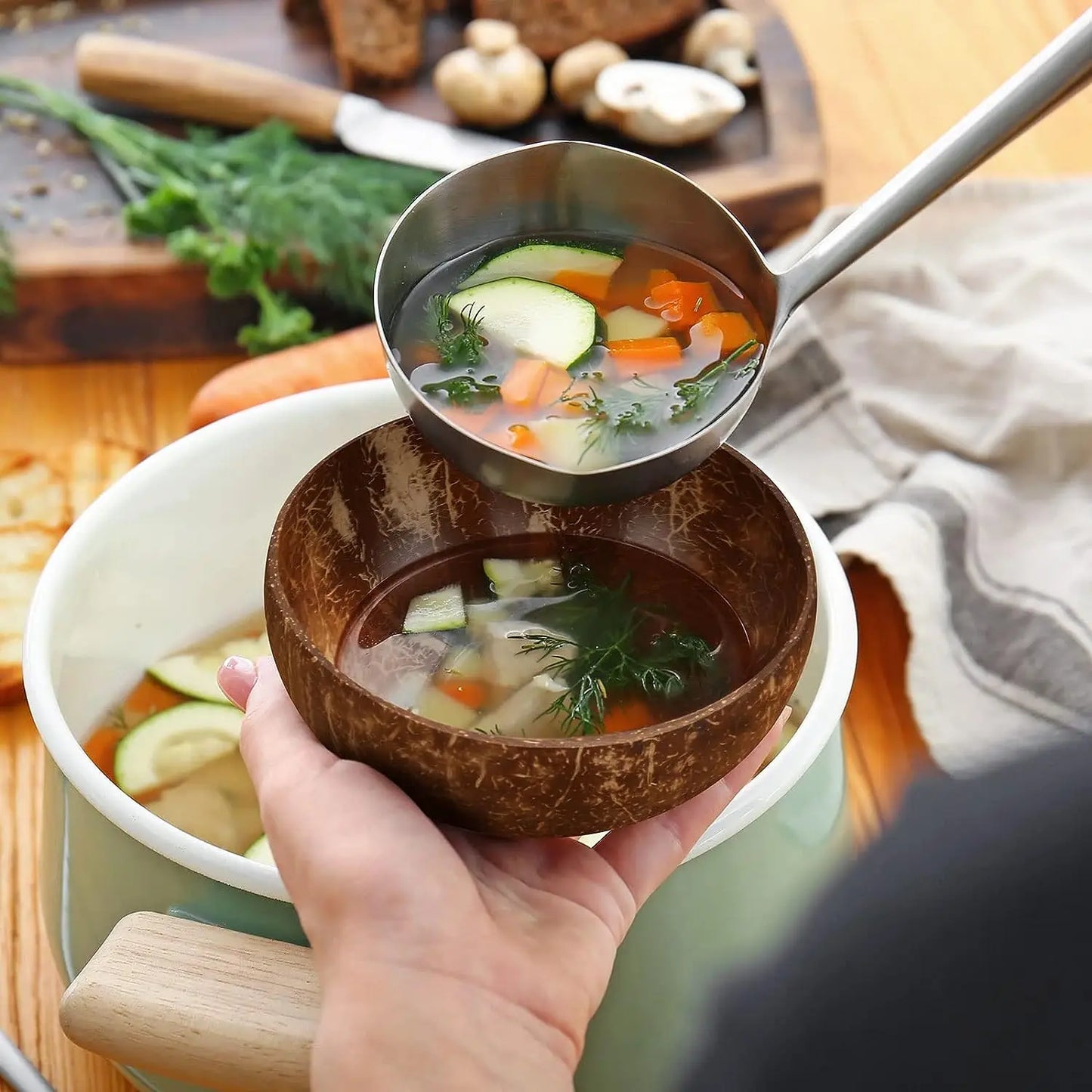 Gorgeous Coconut Serving Bowls