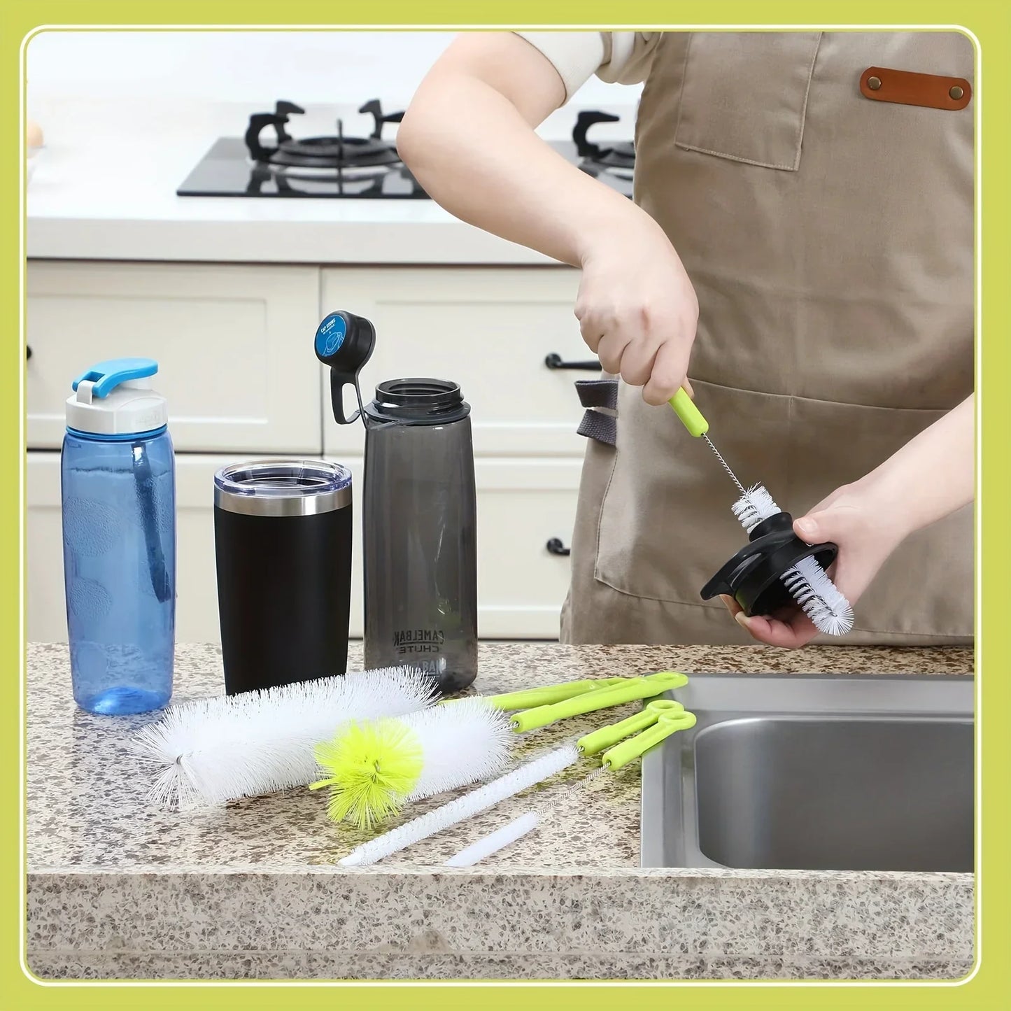 8pcs Straw Brush Set