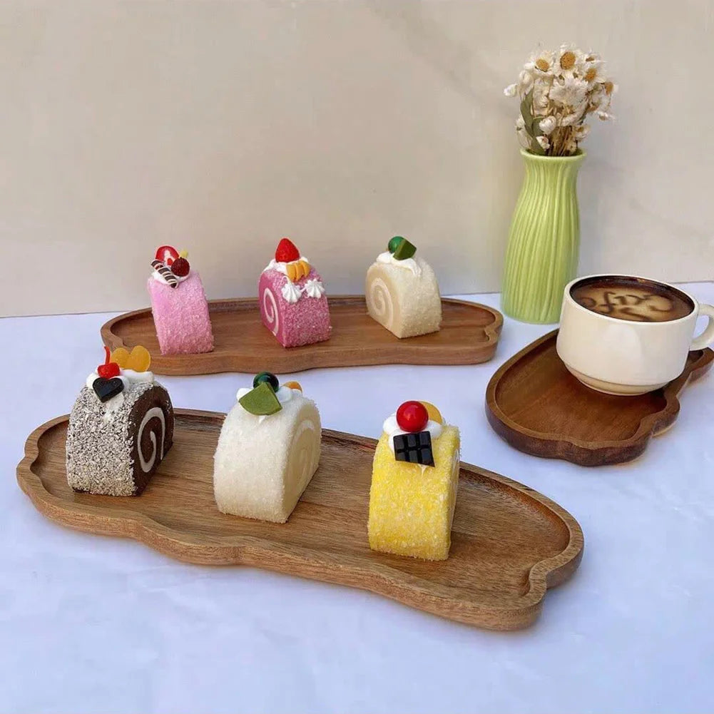Japanese Style Wooden Tea Coffee Tray