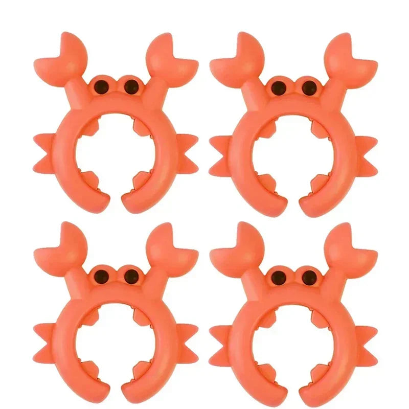 4/1PCS Silicone Spatula Rack Small Crab Anti Scalding Overflow Pot Clip Spoon Holder Clip Universal Shovel Rack Kitchen Gadget